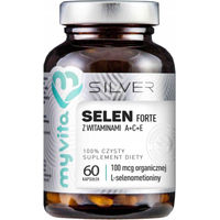 Produktbild von MyVita SILVER Selenium FORTE Selenmethionin Kapseln vegan ohne Zusatzstoffe 60 Stück