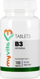 MyVita Vitamin B3 Niacin 50 mg Tabletten 100 Stück – Bild 1 von 1