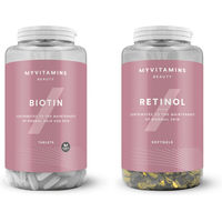 Produktbild von Myvitamins Biotin-Komplex und Retinol Bundle Tabletten für Erwachsene 30 Stück