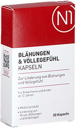 N1 Blähungen & Völlegefühl Kapseln mit Simeticon Medizinprodukt 30 Stück – Bild 1 von 9