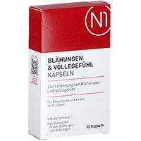 Produktbild von N1 Blähungen & Völlegefühl Kapseln mit Simeticon Medizinprodukt 30 Stück