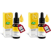 Produktbild von N1 Vitamin D3 K2 Tropfen vegan für Erwachsene, Senioren, Sportler sowie Schwangere und Stillende