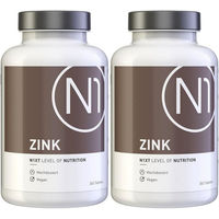 Produktbild von N1 Zink Gluconat Tabletten 25 mg vegan glutenfrei laktosefrei ohne Zusatzstoffe für Sportler und Senioren 365 Stück