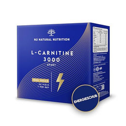 N2 Natural Nutrition L-Carnitin 3000 Ampullen Vegan Glutenfrei Laktosefrei – Bild 1 von 5