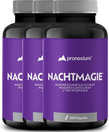 NACHTMAGIE® Magnesium-Komplex mit Magnesiumbisglycinat, Magnesiumtaurat und L-Tryptophan Kapseln – Bild 1 von 1