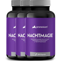 Produktbild von NACHTMAGIE® Magnesium-Komplex mit Magnesiumbisglycinat, Magnesiumtaurat und L-Tryptophan Kapseln