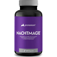 Produktbild von NACHTMAGIE® Magnesiumkomplex mit Magnesiumbisglycinat, Magnesiumtaurat und L-Tryptophan Kapseln