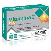 Produktbild von NAMED Vitamin C 1000 mit Ascorbinsäure 40 Tabletten glutenfrei und laktosefrei