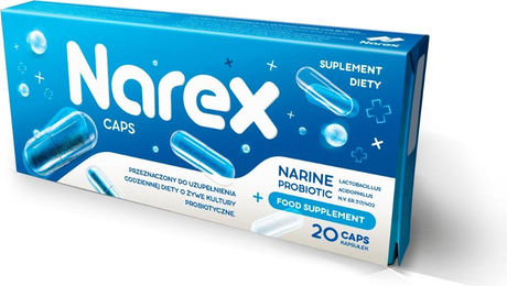 Narex Priobiotic Narine Kapseln gluten- und laktosefrei 20 Stück – Bild 1 von 2
