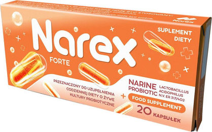 Narine Forte Probiotikum Narex Vegan 20 Kapseln – Bild 1 von 1