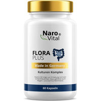 Produktbild von NaroVital Flora Plus Kapseln mit 23 Bakterienkulturen 7200 Mrd. KBE vegan glutenfrei laktosefrei 60 Kapseln
