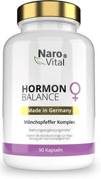 NaroVital Hormon Balance Kräuter-Komplex für Frauen mit Mönchspfeffer, Myo-Inositol, Wild Yams und Safran, 90 Kapseln, vegan und glutenfrei – Bild 1 von 2