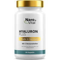 Produktbild von NaroVital Hyaluron Plus Beauty-Kollagen-Kombi mit 500 mg Hyaluronsäure, 90 Kapseln, vegan, glutenfrei und laktosefrei