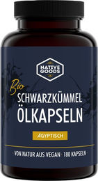 Native Goods Schwarzkümmelöl Kapseln Bio Vegan ohne Gelatine 360 Stück – Bild 1 von 3