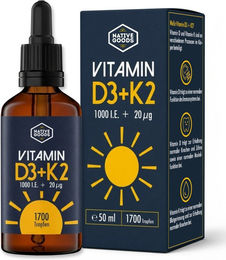 native goods Vitamin D3 + K2 Tropfen – Bild 1 von 3