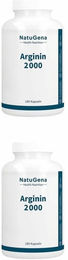 NatuGena Arginin 2000 Kapseln vegan ohne Zusatzstoffe 180 Stück – Bild 1 von 2