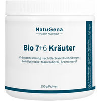 Produktbild von NatuGena BIO 7+6 Kräuter Pulver mit Artischocke und Mariendistel vegan