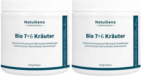 NatuGena BIO 7+6 Kräuter Pulver vegan glutenfrei laktosefrei 150 g – Bild 1 von 2