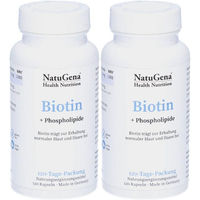 Produktbild von NatuGena Biotin + Phospholipide Vegan Kapseln 120 Stück