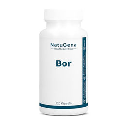 NatuGena Bor mit Natriumtetraborat und Akazienfaser, hochdosiert, vegan, 120 Kapseln – Bild 1 von 1