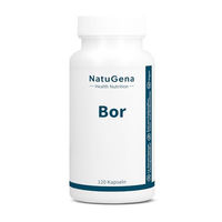 Produktbild von NatuGena Bor mit Natriumtetraborat und Akazienfaser, hochdosiert, vegan, 120 Kapseln