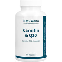 Produktbild von NatuGena Carnitin & Q10 mit L-Carnitin und Ubiquinon Kapseln