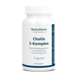 NatuGena Cholin-3-Komplex mit Citicolin und L-Cholinbitartrat, 60 Kapseln – Bild 1 von 4