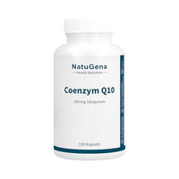Produktbild von NatuGena Coenzym Q10 hochdosiert mit 200 mg Ubiquinon, vegan, laktosefrei und glutenfrei, 120 Kapseln