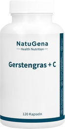 NatuGena Gerstengras mit gepuffertem Vitamin C vegan Kapseln 120 Stück – Bild 1 von 1