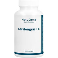Produktbild von NatuGena Gerstengras mit gepuffertem Vitamin C vegan Kapseln 120 Stück