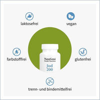 Produktbild von NatuGena Jod 200 aus Bio-Knotentang Kapseln für Erwachsene 120 Stück