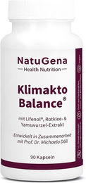 NatuGena KlimaktoBalance Kräuter-Komplex mit Hopfen-Extrakt, Rotklee, Yamswurzel, Salbei und Leinsamen Vegan 90 Kapseln – Bild 1 von 5