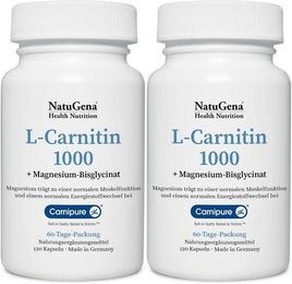 NatuGena L-Carnitin vegan Kapseln 120 Stück – Bild 1 von 1