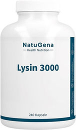 NatuGena L-Lysin 240 mg Kapseln 180 Stück vegan glutenfrei laktosefrei ohne Gelatine – Bild 1 von 2