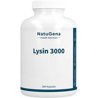 Produktbild von NatuGena L-Lysin 240 mg Kapseln 180 Stück vegan glutenfrei laktosefrei ohne Gelatine