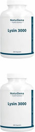 NatuGena L-Lysin 3000 Kapseln 180 Stück vegan glutenfrei laktosefrei – Bild 1 von 1