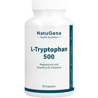 Produktbild von NatuGena L-Tryptophan 500 Kapseln vegan 90 Stück
