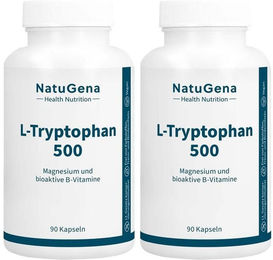 NatuGena L-Tryptophan mit B-Komplex, vegane Kapseln, 180 Stück – Bild 1 von 1