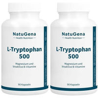 Produktbild von NatuGena L-Tryptophan mit B-Komplex, vegane Kapseln, 180 Stück