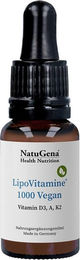NatuGena Lipovitamine 1000 Vegan Vitamin D3 A K2 Tropfen für Erwachsene – Bild 1 von 1