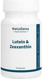 NatuGena Lutein & Zeaxanthin Kapseln vegan vegetarisch ohne Zusatzstoffe 60 Stück – Bild 1 von 2