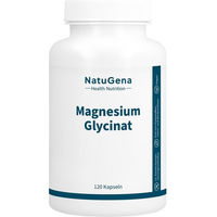 Produktbild von NatuGena Magnesium Glycinat Kapseln vegan laktosefrei glutenfrei 120 Stück
