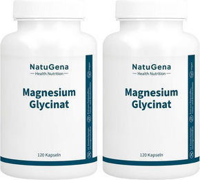 NatuGena Magnesium Glycinat Kapseln Vegan Laktosefrei und Glutenfrei 120 Stück – Bild 1 von 1
