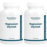 Produktbild von NatuGena Magnesium Glycinat Kapseln Vegan Laktosefrei und Glutenfrei 120 Stück