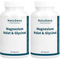 Produktbild von NatuGena Magnesium Malat & Glycinat Komplex Vegan Kapseln 180 Stück
