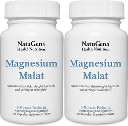 NatuGena Magnesium-Malat Kapseln für Erwachsene 240 Stück – Bild 1 von 1