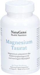 NatuGena Magnesium-Taurat Kapseln vegan für Erwachsene 120 Stück – Bild 1 von 1