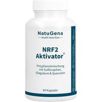 Produktbild von NatuGena NRF2 Aktivator Kapseln mit Grüntee, Curcuma und Quercetin vegan