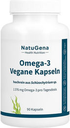 NatuGena Omega-3 Algenöl vegane Kapseln für Schwangere und Stillende 90 Stück – Bild 1 von 1