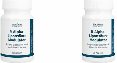 NatuGena R-Alpha-Liponsäure Modulator 300 mit B-Komplex Kapseln 60 Stück – Bild 1 von 1